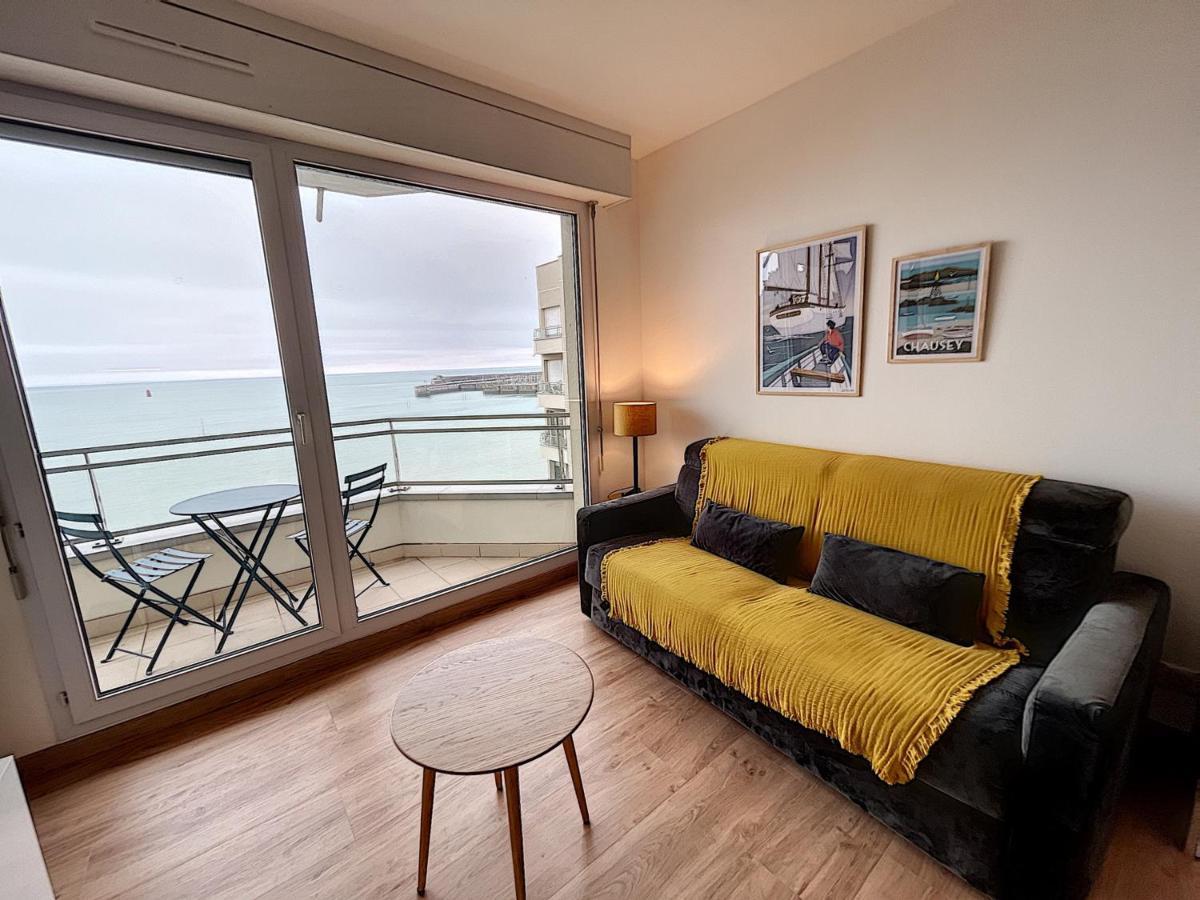 Charmant T2 En Front De Mer, 4 Pers., Ascenseur, Garage, Wi-Fi - Fr-1-361-383 格朗维尔 外观 照片