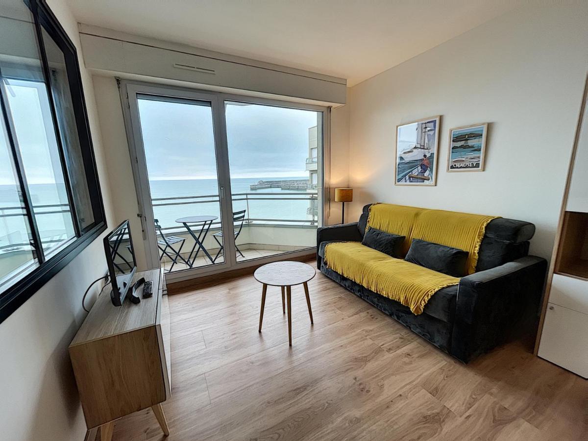 Charmant T2 En Front De Mer, 4 Pers., Ascenseur, Garage, Wi-Fi - Fr-1-361-383 格朗维尔 外观 照片